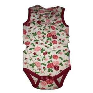 Hatley Baby Girls One Piece Bodysuit 12- 18 months Rosy Afternoon Roses NWT